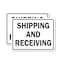 Signmission Shipping And Receiving Warehouse, 18 in W x Rectangle, Plastic OS-2PACK-MISC-P-1218-L-19513 - alternate 1